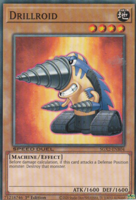 YUGIOH CARD DRILLROID SGX2-ENB04 1ST EDITION COMMUN-image