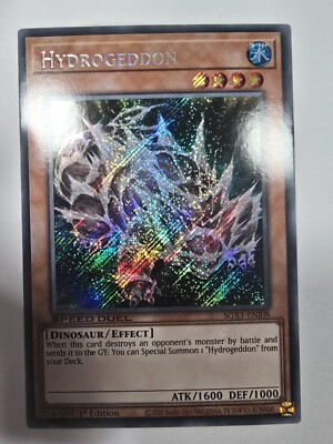 Hydrogeddon (Secret Rare) SGX1-ENI08 Speed Duel GX: Duel Academy Box 1st Edition-image