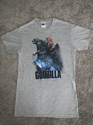 Godzilla T-Shirt Warner Brothers Entertainment Vintage Look Size Small-image