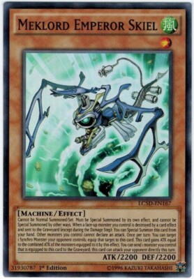 1 x Meklord Emperor Skiel - LC5D-EN167 - Super Rare - 1st Edition Near Mint, Eng-image