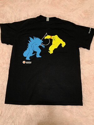 GODZILLA x KONG The New Empire T-shirt Large American Red Cross Give Blood-image