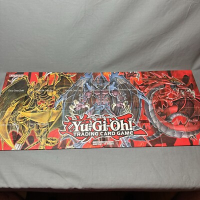 Yu-Gi-Oh! GX Hard Shell Folding Play Mat Egyptian God Cards-image