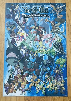 YU-GI-OH ENTER THE SHADOW REALM 22x34 RARE VINTAGE POSTER 1996 Trends Card Game-image