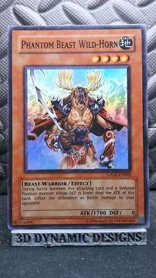 | Yugioh Phantom Beast Wild-Horn GX02-EN002 Super Rare Gx Promo NM-/VLP 🔥 |-image