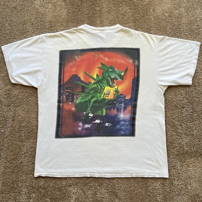 Vintage Apple T-Shirt Size XL Single Stitch Macintosh Godzilla Symantec C++ RARE-image