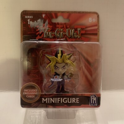 New 2020 Phat Mojo  Series 1 YuGiOh Yami Yugi Mini Figure W/ Card-image
