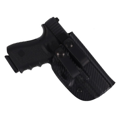 Kydex Concealment IWB Gun Holster BLACK CARBON FIBER For GLOCK Handguns-image