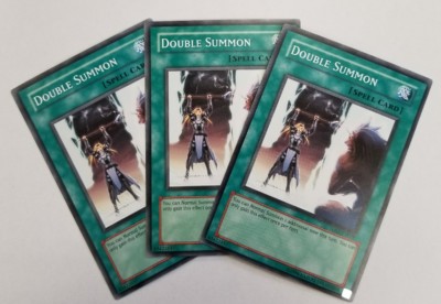 YUGIOH Double Summon 5DS1-EN029 playset x3 m/nm unplayed -image