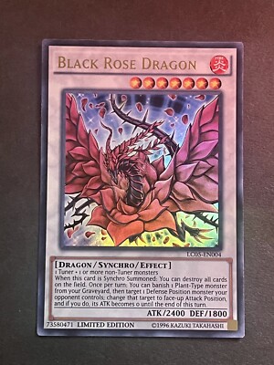Yu-Gi-Oh! TCG Black Rose Dragon Legendary Collection 5D's LC05-EN004 Rare-image