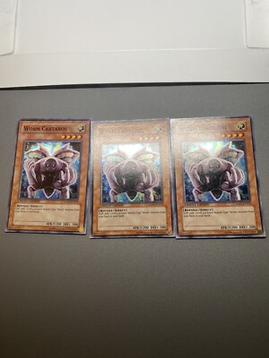 Yu-Gi-Oh! 3X Worm Cataros Super Rare Limited Edition HA01-EN019 HP-image