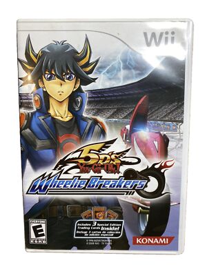 Yu-Gi-Oh 5D's Wheelie Breakers (Wii, 2009), Tested with Manual & Trading Cards-image