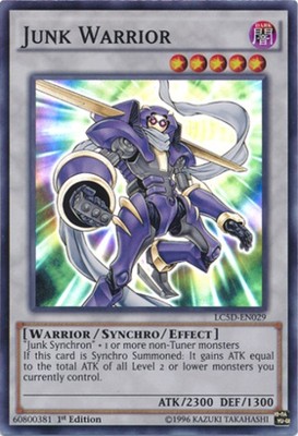 1x (EX) Junk Warrior - LC5D-EN029 - Super Rare - 1st Edition  YuGiOh-image