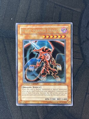 White-Horned Dragon - GXNG-EN001 - Ultra Rare - Limited Edition Yugioh MP-image