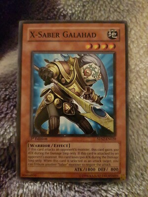 1x YuGiOh TCG X-Saber Galahad  5DS2 EN020 Trading Card Game-image