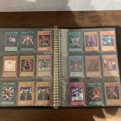 Yu-Gi-Oh Cards 180 Sheets Set With File in Rare Card Vintage Old Japan-image