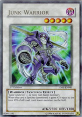 4x Moderately Played Junk Warrior - 5DS1-EN041 - Ultra Rare - 1st Edition - YuGi-image