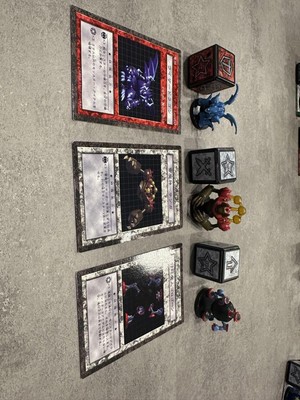 Yu-Gi-Oh! Dungeon Dice Monsters Figures Set of 10 Cards & Dice Used-image