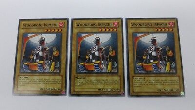 3x  WOODBORG INPACHI MONSTER  5DS1-EN006 UNLIMITED ED  COMMON YUGIOH NM UNPLAYED-image