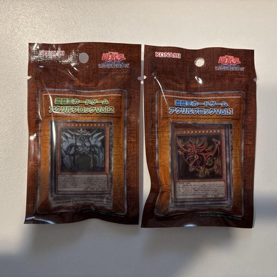 Yu-Gi-Oh! Acrylic Blocks Osiris Sky Dragon Obelisk Giant Soldier Set Unused Coll-image