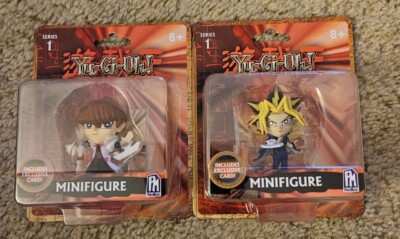 New 2020 Phat Mojo S1 1 YuGiOh Yami Yugi & Seto Kaiba Mini Figure W/ Card NEW-image