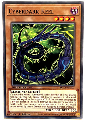 YuGiOh! - Cyberdark Keel - SGX1-ENG07 - Speed Duel - 1st Edition - Common-image