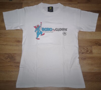 Vintage OG 2000s Bozo The Clown 2004 Larry HarmonPromo Pictures Promo T Shirt -image