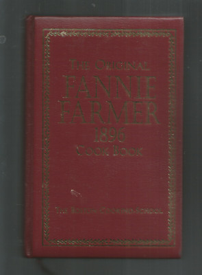 FANNIE FARMER ORGINAL 1896 COOK BOOK (  BOSTON COOKING SCHOOL)  LEATHER BD-2002-image