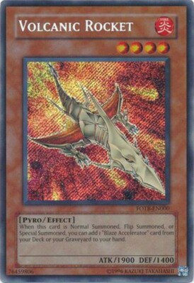 YuGiOh GX TCG Force of the Breaker Secret Rare Volcanic Rocket FOTB-EN000-image
