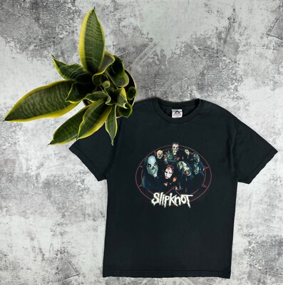Vintage Anvil 90S Slipknot Rock Tour Rap Faded Merch Devil Band Tee T Shirt-image