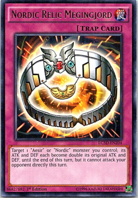 Nordic Relic Megingjord LC5D-EN204 Yu-Gi-Oh! Light Play 1st Edition-image