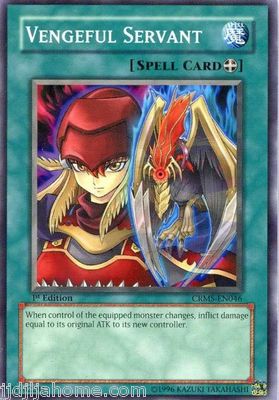 CRMS EN046 1ST ED 3X VENGEFUL SERVANT COMMON CARDS-image