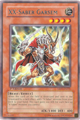 Yu-Gi-Oh Card - ABPF-EN026 - XX-SABER GARSEM (rare) - NM-image