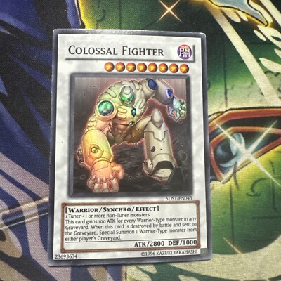 Yugioh! Colossal Fighter 5DS1-EN043 Super Rare Unlimited LP-image