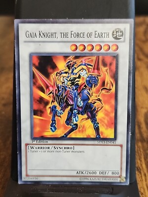 Gaia Knight, The Force of Earth - 1st Edition - Yugioh Earth Synchro - Vintage-image