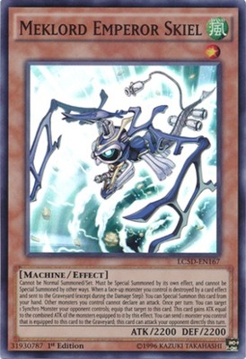 Meklord Emperor Skiel - LC5D-EN167 - Super Rare - 1st Edition - Moderately Playe-image