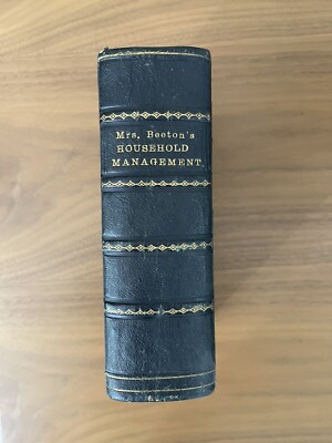 Leatherbound , Mrs beeton's household Management 1869-1870’s edition  RARE-image