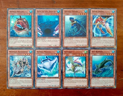 Yu-Gi-Oh 8 X Common Fish Monster Cards 1st Edition From 5DS Mixed Sets NM -image