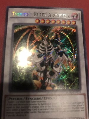Yugioh Thought Ruler Archfiend 1st Ed Secret Rare LC5D-EN233 NM/M-image