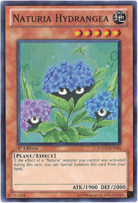 Yu-Gi-Oh Card - HA03-EN044 - NATURIA HYDRANGEA (super rare holo) - NM-image