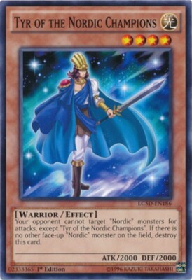 Tyr of the Nordic Champions - LC5D-EN186 - Common - 1st Edition x3 - Near Mint-image