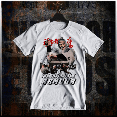 The Invincible Armour Kung Fu t-shirt retro Karate martial arts cinema S-2XL-image