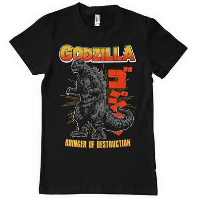 Godzilla - Bringer of Destruction Official Men's Hybris T-Shirt-image