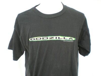 Vintage Godzilla 1998 Tri-Star Pictures Promotional Promo XL Black t-shirt-image