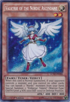 Valkyrie of the Nordic Ascendant - LC5D-EN184 - Secret Rare - 1st Edition x1 - L-image