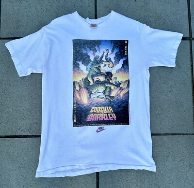 VINTAGE VTG NIKE GODZILLA VS BARKLEY SHIRT SIZE LARGE-image