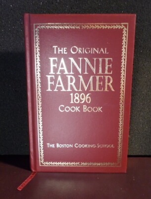 Original Fannie Farmer 1896 Cookbook Commemorative edition 2002 facsimile, nice!-image