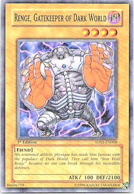  Renge, Gatekeeper Of Dark World 5DS1-EN008 Yu-Gi-Oh! Light Play 1st Edition -image