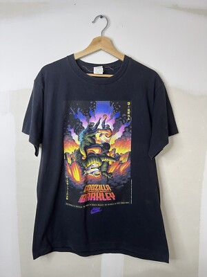 90S NIKE CHARLES BARKLEY VS GODZILLA TSHIRT WHITE TAG NIKE -image