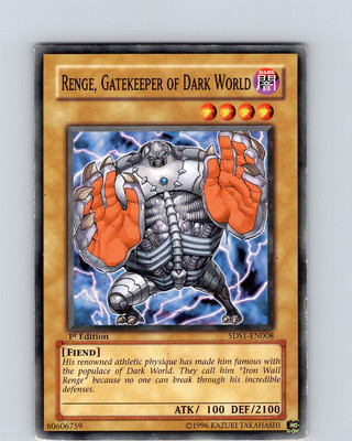Yu-Gi-Oh Renge, Gatekeeper Of Dark World 5DS1-EN008 1st Edition Common LP-image