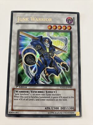 Yugioh Card Junk Warrior 5DS1-EN041 Ultra Rare 1st Edition - Mint-image